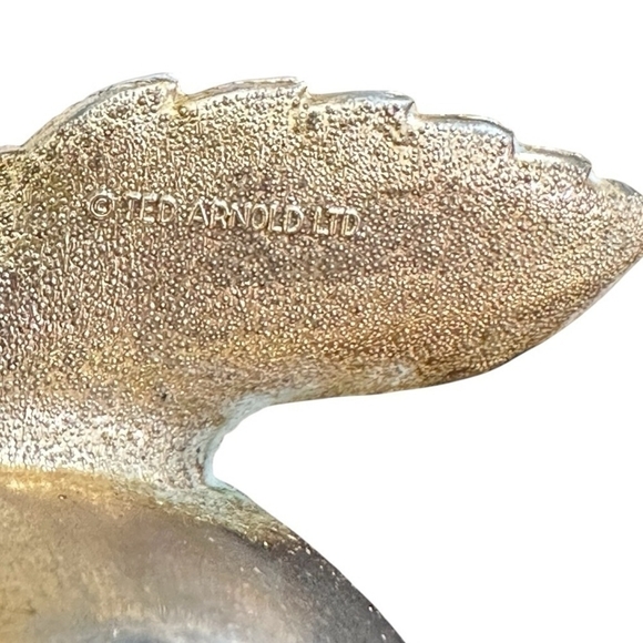 Vintage Duo Photos Frame Gold Heavyweight Brass Double Apple Picture Frame Stand - Picture 5 of 5